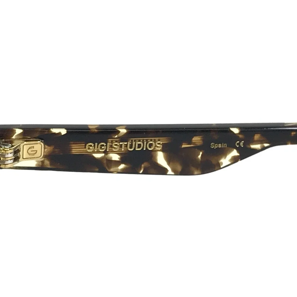 Gigi Studios Eyeglasses Frame BELLA GVV001A/07 Green Tortoise Full Rim 53-15-140